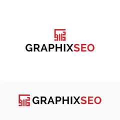 Graphic designer logo template Graphic designer logotype for your business