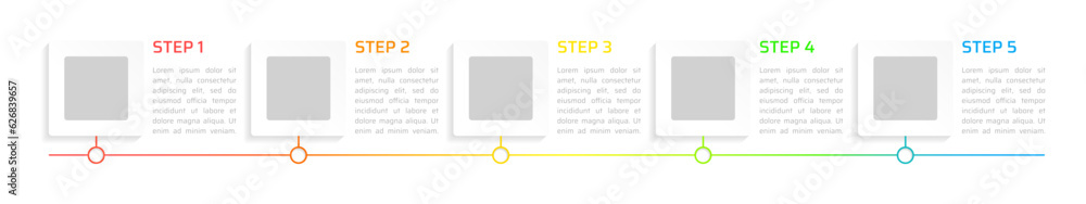 Poster square blank options infographic chart design template. abstract infochart with editable contour. in