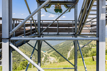 La Colmiane resort in summer. Station de La Colmiane en été