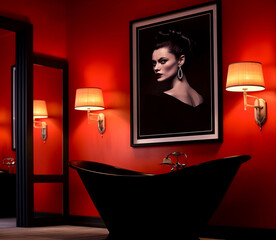 Timeless Opulence Unleashed Elevating Modern Classic Antique Décor for an Exquisite Hotel Bath Retreat