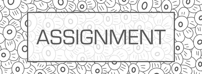 Assignment Floral Texture Flowers Black White Text Box 