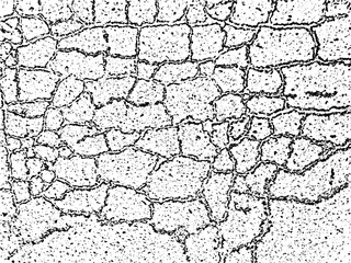 Abstract grunge texture, weathered asphalt with cracks and gritty grains. Versatile for overlay, stencil, and urban, vintage, or abstract designs
