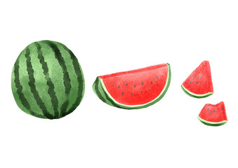 カットされたスイカ