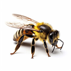 Beautiful wild beast bee looking forward is shown in full length, Ai generated