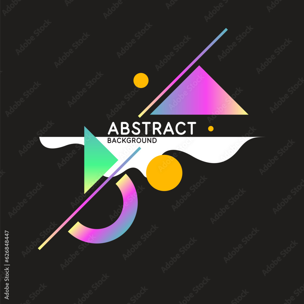 Poster abstract background with simple elements. an image with a composition of geometric elements and shap