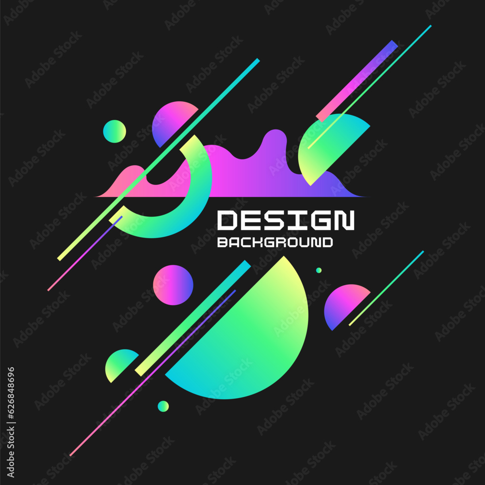 Poster abstract background with simple elements. an image with a composition of geometric elements and shap