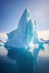vertical photo of an iceberg