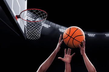 Professional male basketball player shooting - Powered by Adobe