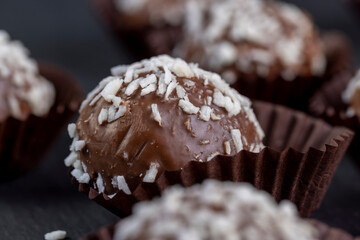 delicious and soft chocolate coconut cakes for dessert