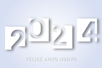 felice anno nuovo - buon anno 2024	