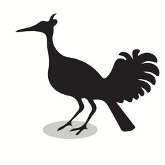 Dodo silhouettes and icons. Black flat color simple elegant Dodo animal vector and illustration.