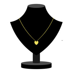 mannequin with necklace
