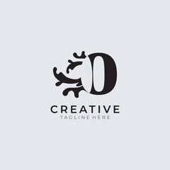 D splash Logo Design Template