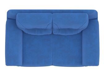 Sofa-Azul-Blue-(top of view of product)