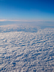 雲海　飛行機から空の景色を空撮