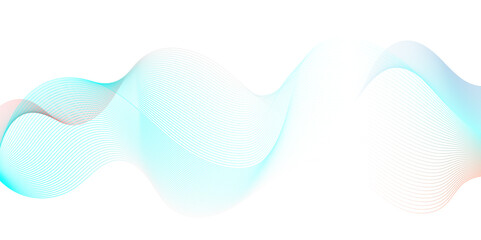 Seamless blue wave technology, Vector wave lines flowing dynamic colorful blue isolated on white background for concept technology, digital, communication, science, music backdrop background.