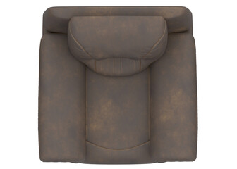 Sofa-Marrom-Brown-(top of view of product)