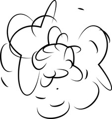 Bang and exploding symbols set cartoon comic boom effects design element