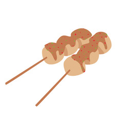 Indonesian Street Food Illustration Set_Sempol ayam