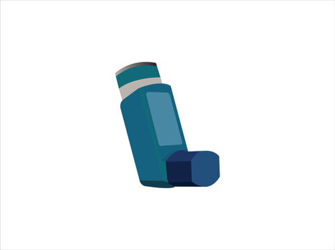 Asthma inhaler vector icon symbol isolated on white background Stock Vector Image and  Art, Inhaler for asthma and other respiratory diseases Vector Image
