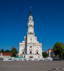 Obraz premium White church in the city of Kaunas
