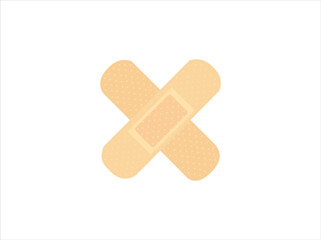 Adhesive bandage Vector, band aid icon. Outline band aid icon from health and medical collection. Linearvector isolated on white and dark blue background. Editable band aid symbol.