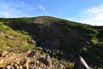 Fototapeta na wymiar Climbing Mount Issaikyo, Tochigi, Japan