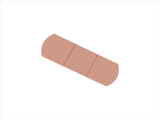 Adhesive bandage Vector, band aid icon. Outline band aid icon from health and medical collection. Linearvector isolated on white and dark blue background. Editable band aid symbol.