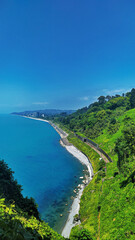 view of the sea from the beach