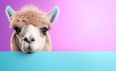 Creative Animal Concept. Camel over pastel bright background. Generative AI.