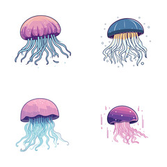 jellyfish in blue © Bassas