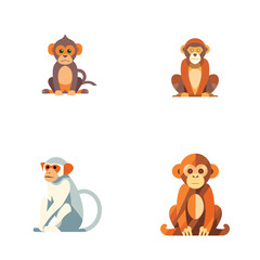 set of cartoon animals