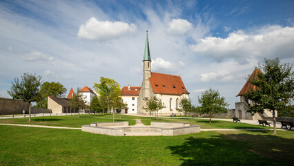 Fototapeta na wymiar church at Burghausen Germany