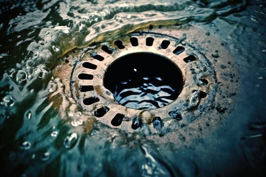 Down the drain created with generative AI technology