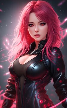Woman wering a bodysuit - Ai Generated