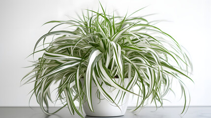 Showcase the delicate beauty and serenity of the spider plant. perfect for home decor and digital presentations
Generative AI, Generative, AI