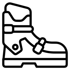 Boots symbol icon vector image. Illustration of the boot footwear shoe design image