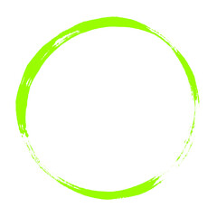 Pinselkreis hellgrün als runde Umrandung