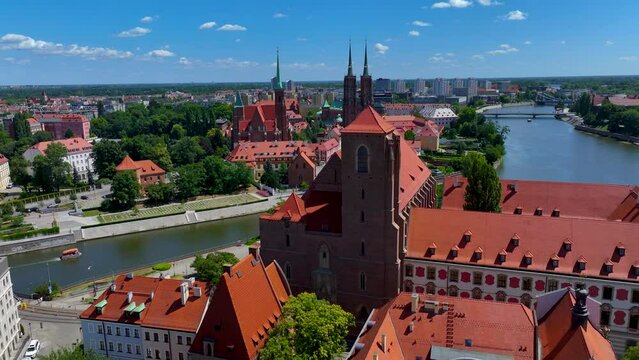 Wrocław Wyspa Piaskowa z drona