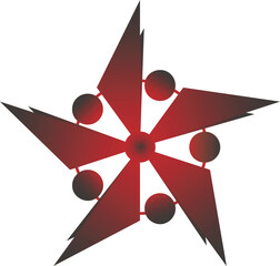 Vector abstract sign symbol star