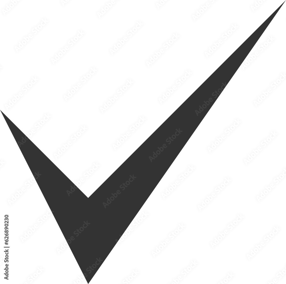 Poster check mark icon vector symbol design element.