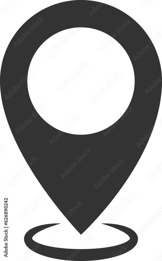 Poster map icons. marker pointer. pin location vector icon. gps navigation symbol.