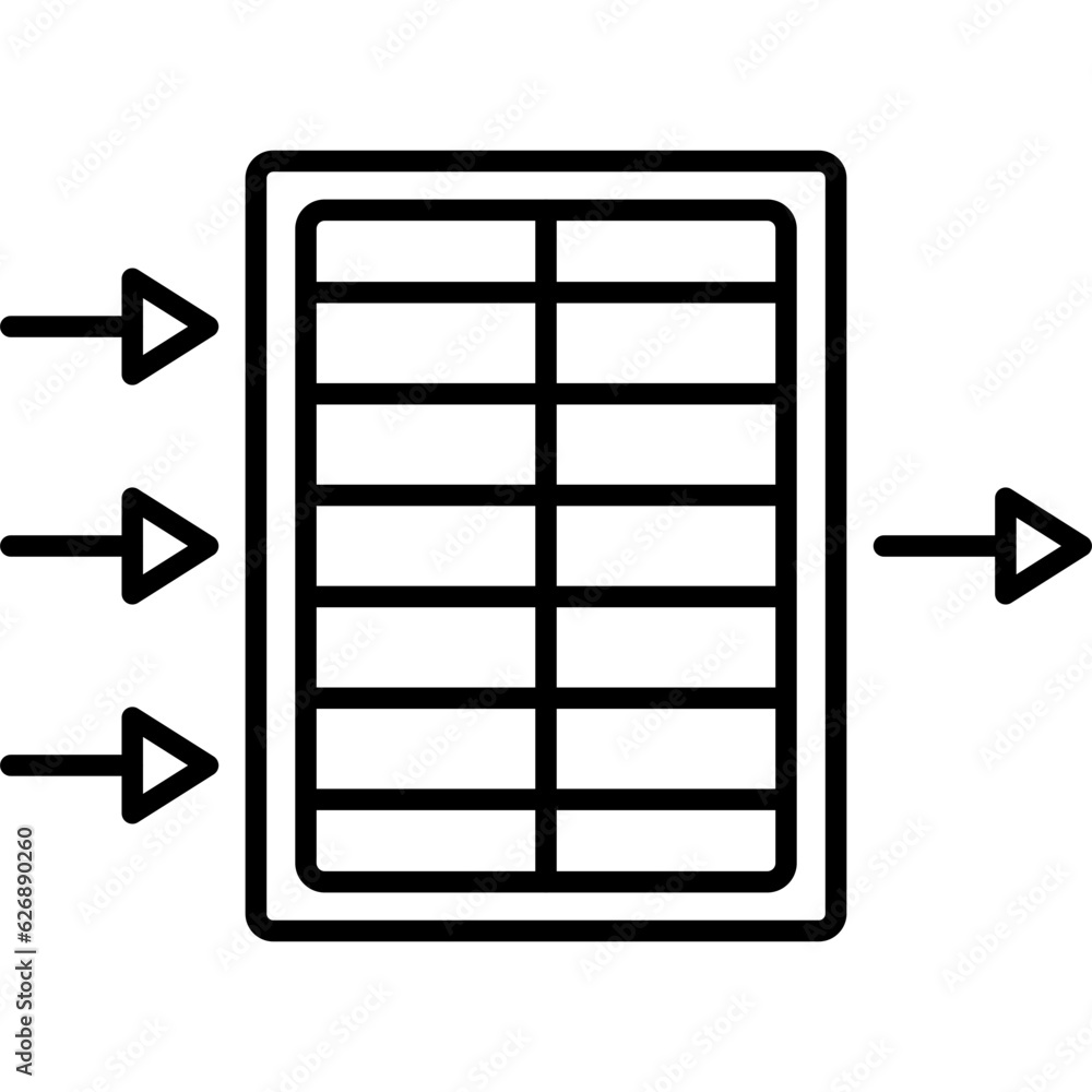 Poster air filter icon