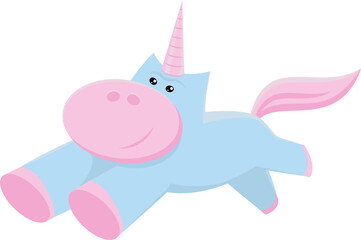 Unicorn vector. Cute illustration for print.