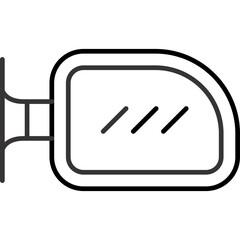 Side Mirror Icon