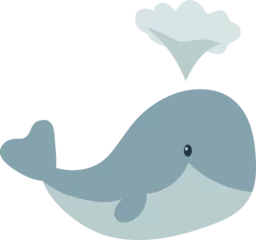 Tuinposter Cute whales © SolaruS
