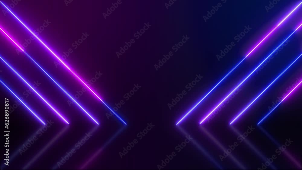 Poster neon background with colorful beams of light. futuristic studio concept with bright laser animation 