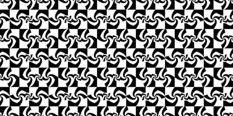 Turntables on a monochrome checker background. Vector pattern with a texture of turntables. Design for textile, fabric, clothing, curtain, rug, batik, ornament, background, wrapping.