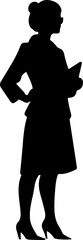 Teacher silhouette illustration