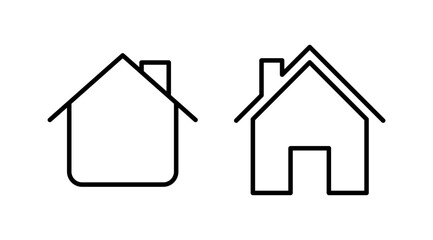 Home icon vector. House vector icon